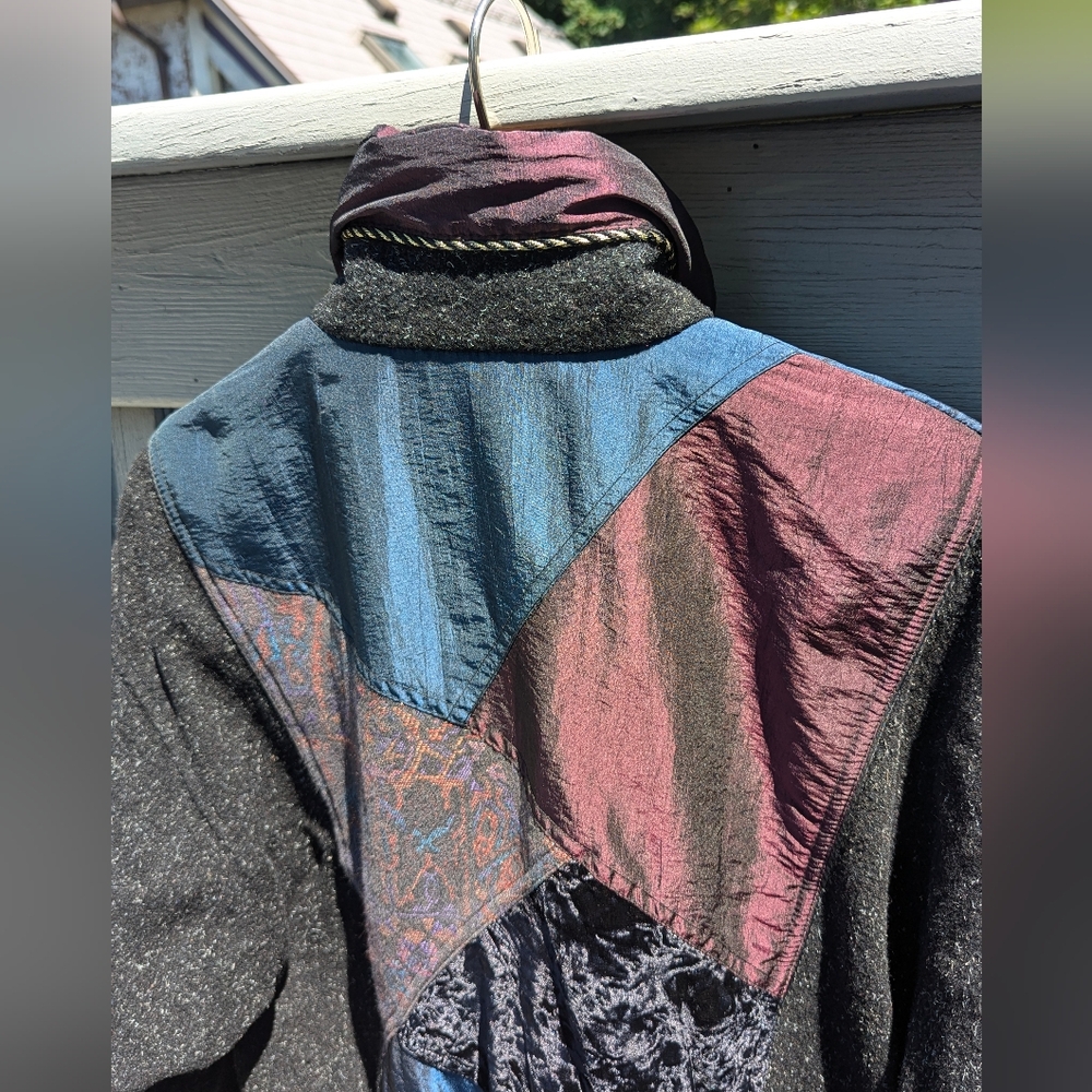 Vintage 80s Patchwork Bomber Jacket - image 5